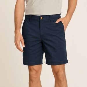Tommy Bahama casual stretch chino shorts cotton blend comfort fit navy 34
